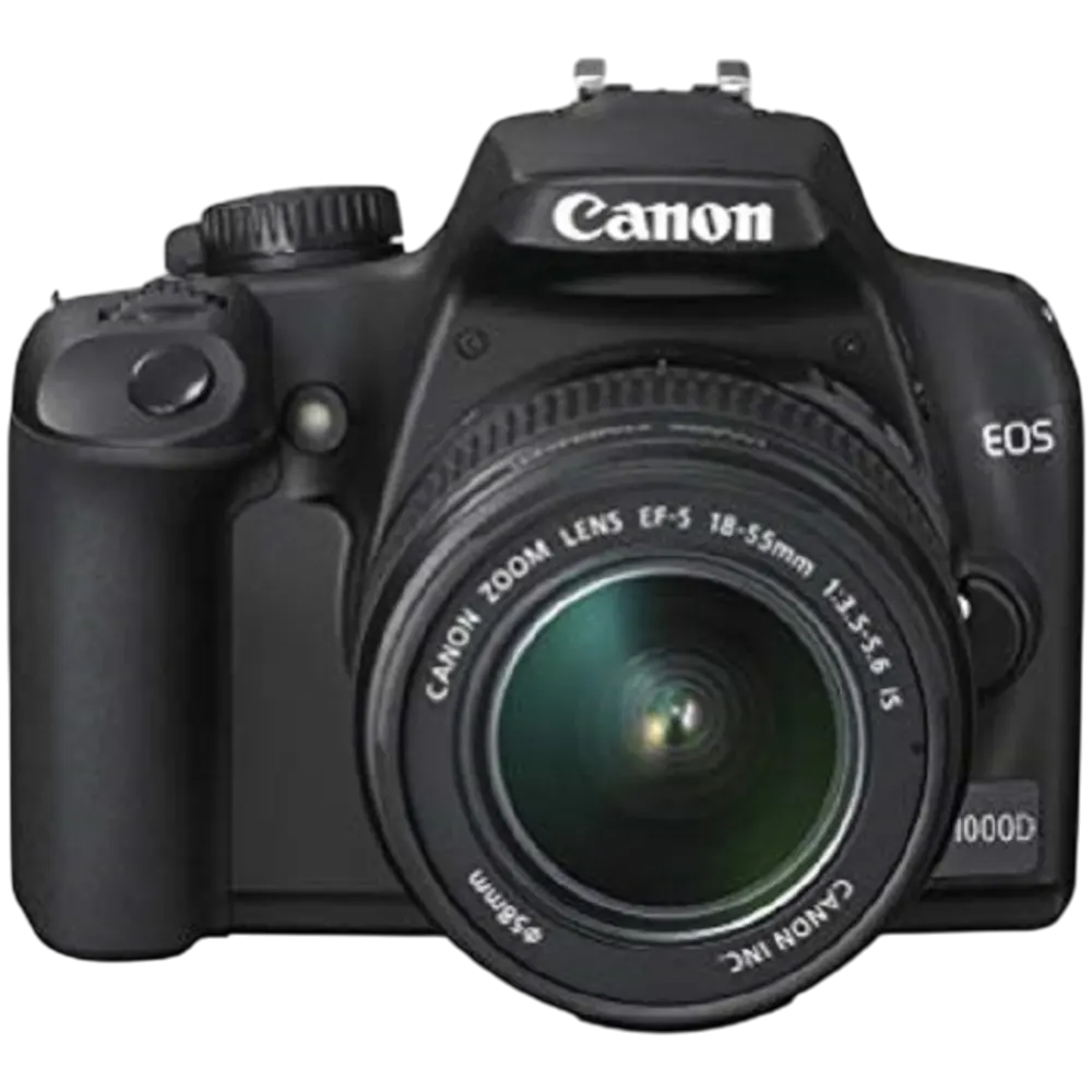 Canon EOS 1000D 10.1MP Digital SLR Camera with 18-55mm Lens - Black