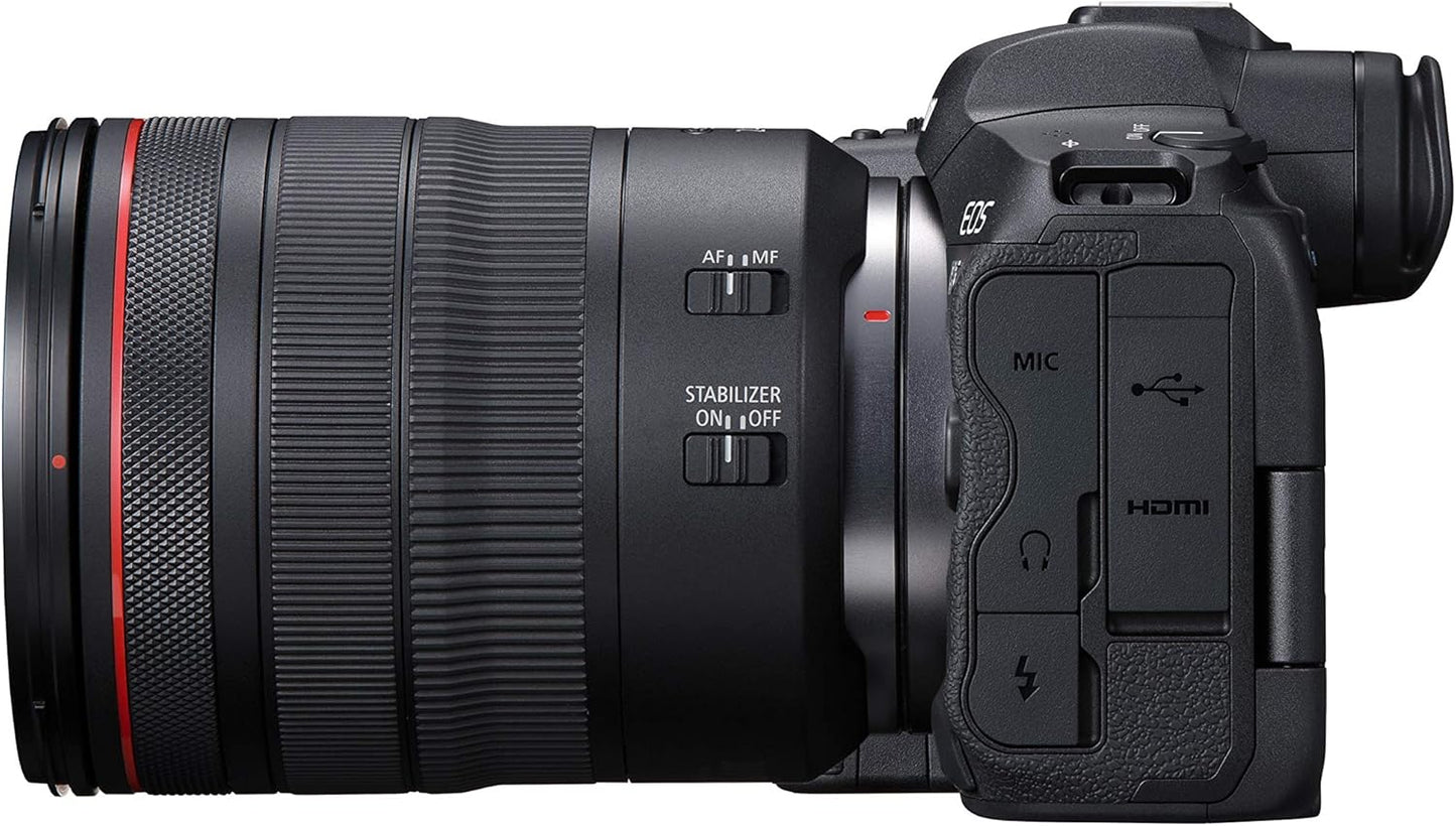 Canon EOS R5 Mirrorless Camera with RF 24-105mm f/4L Lens - Full Frame 45MP, 8K Video, DIGIC X, 12FPS (New)