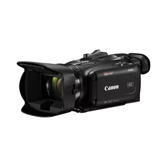 Canon XA60 4K UHD Camcorder w/ 20x Zoom, 5-Axis Stabilization & UVC Streaming - Pre-owned