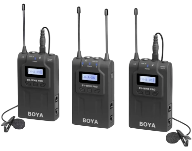 BOYA BY-WM8 Pro-K2 UHF Dual-Channel Wireless Microphone System