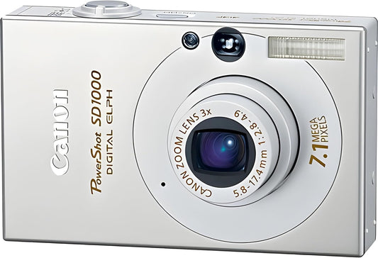 Canon PowerShot SD1000 7.1MP Digital Elph Camera with 3x Optical Zoom (Silver) Pre-Owned